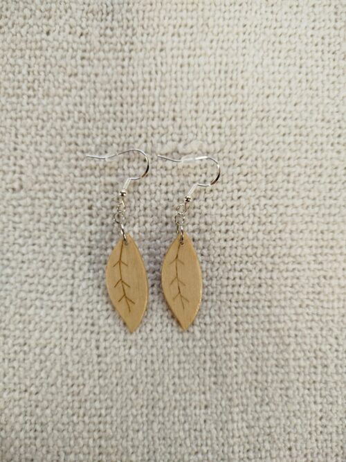 Boucles d’oreilles Feuille